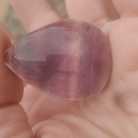 New Rainbow Fluorite Teardrop Pendant. - Picture 6 of 9